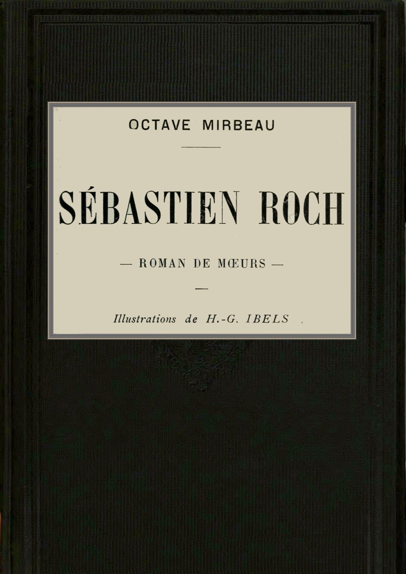 Sébastien Roch d’Octave Mirbeau, couverture du livre
