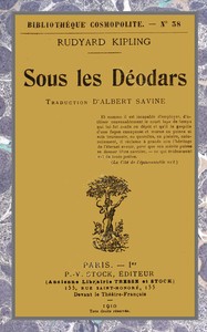 Sous les déodars de Rudyard Kipling, couverture du livre