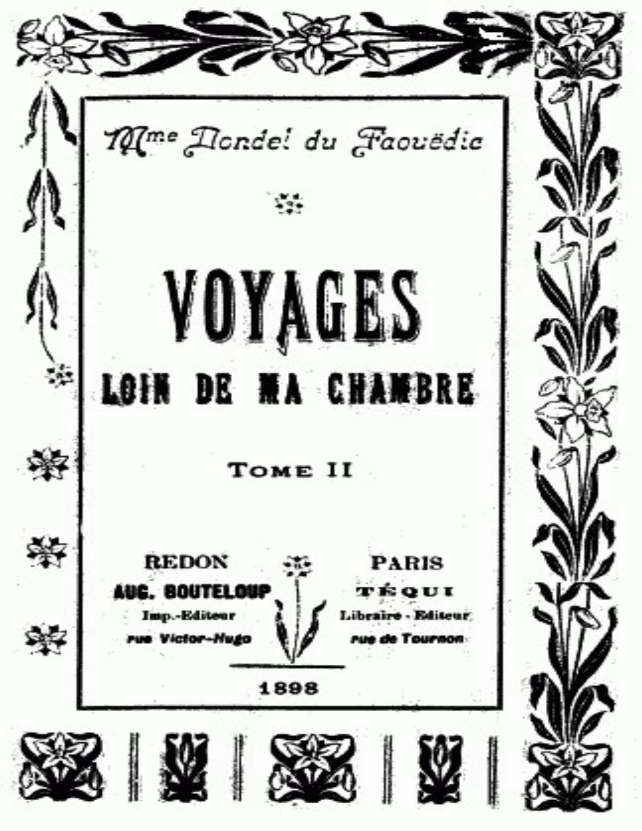 Voyages loin de ma chambre t.2 de Noémie Dondel Du Faouëdic, couverture du livre