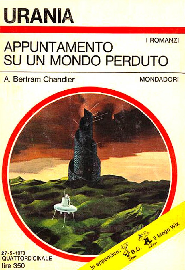 Appuntamento su un mondo perduto di A. Bertram Chandler, copertina del libro