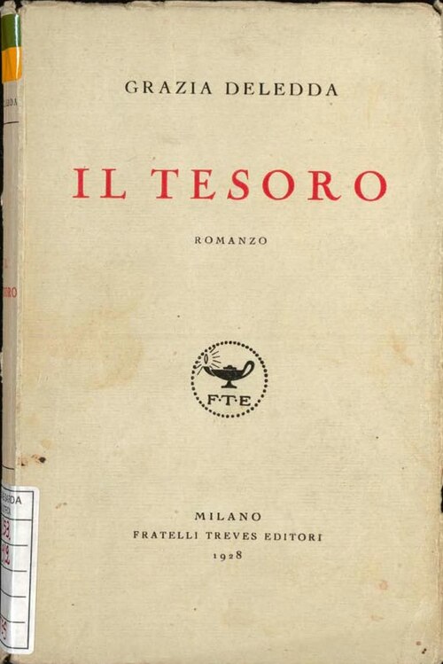Il tesoro di Grazia Deledda, copertina del libro