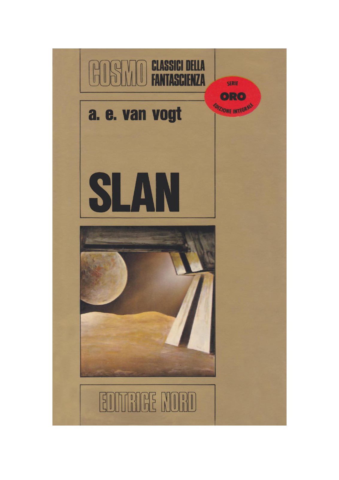 Slan di A. E. Van Vogt, copertina del libro