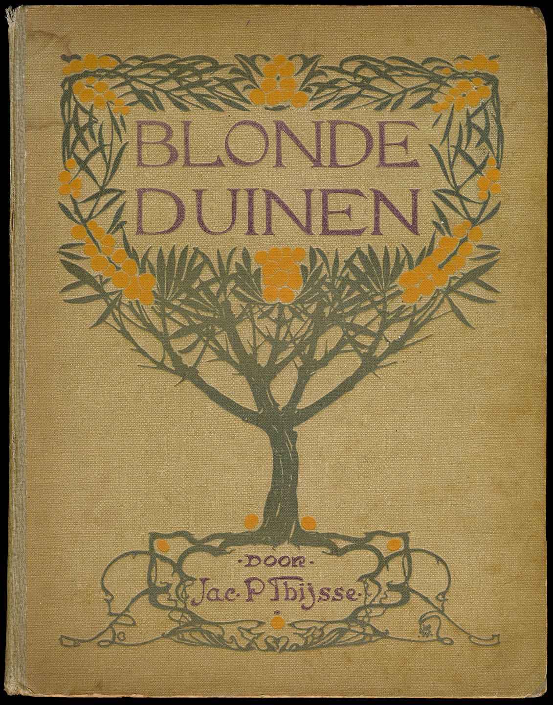 Blonde duinen van Jac. P. Thijsse, boekomslag