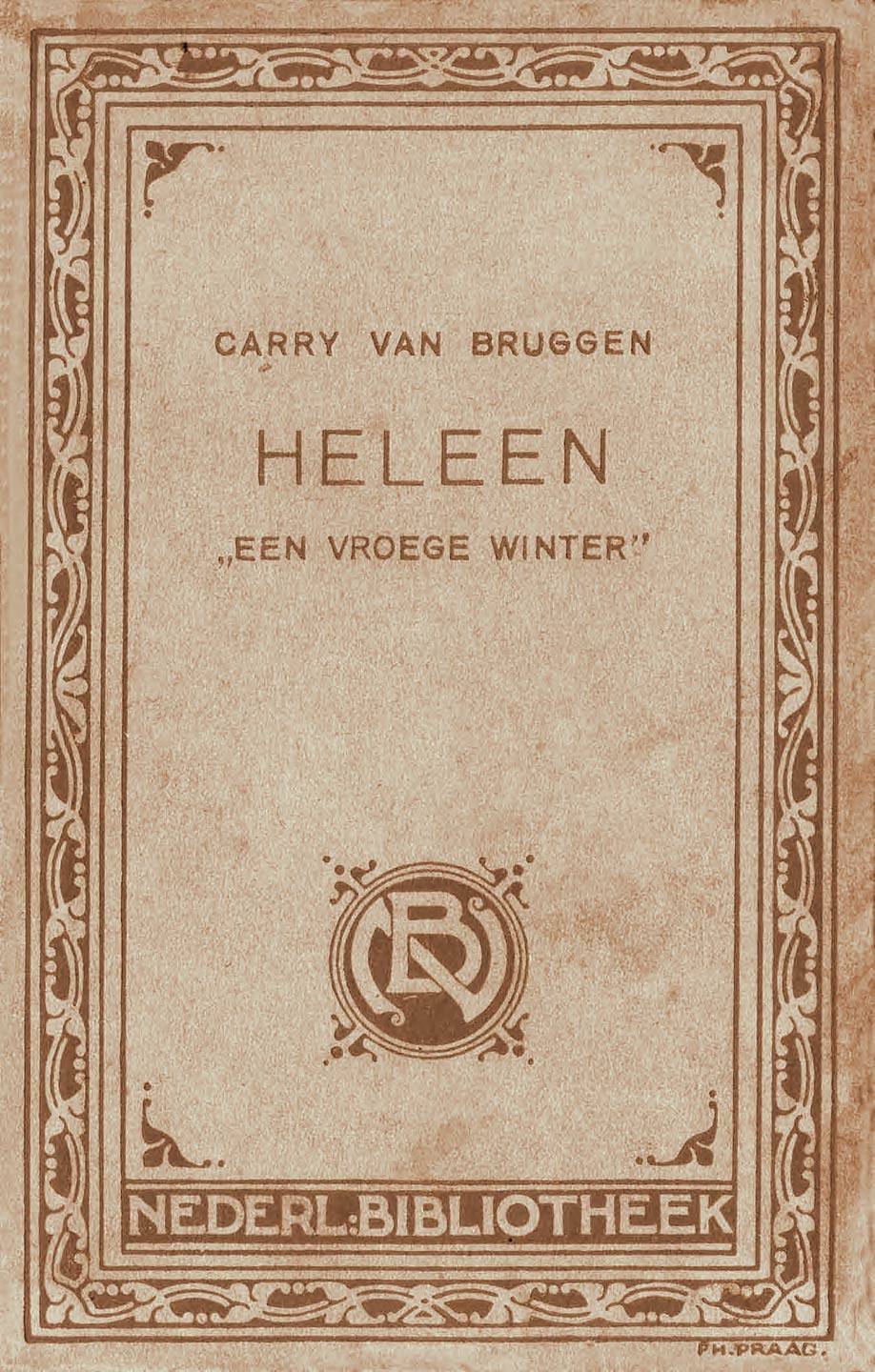 Heleen van Carry van Bruggen, boekomslag