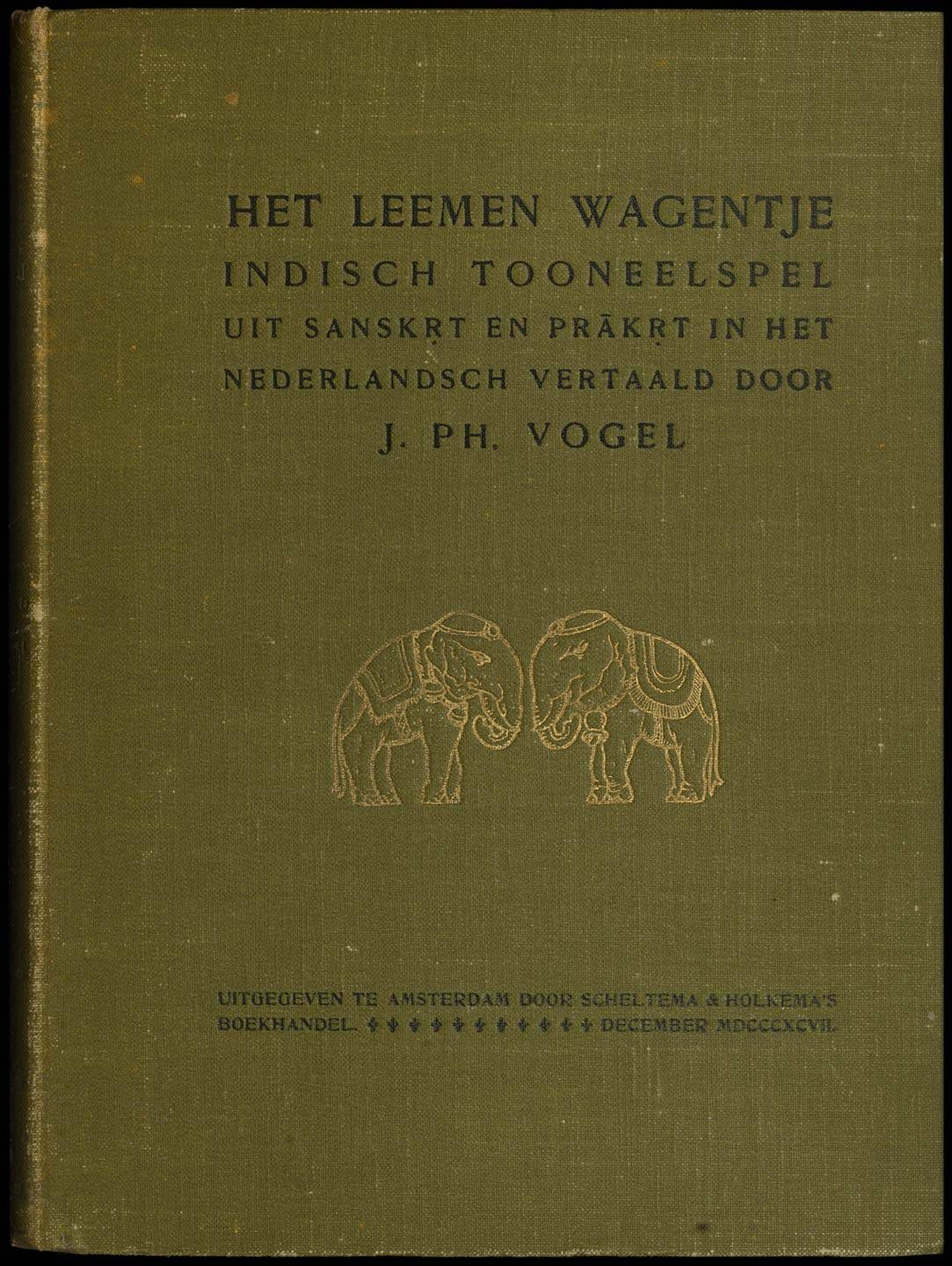 Het leemen wagentje van Sūdraka, boekomslag
