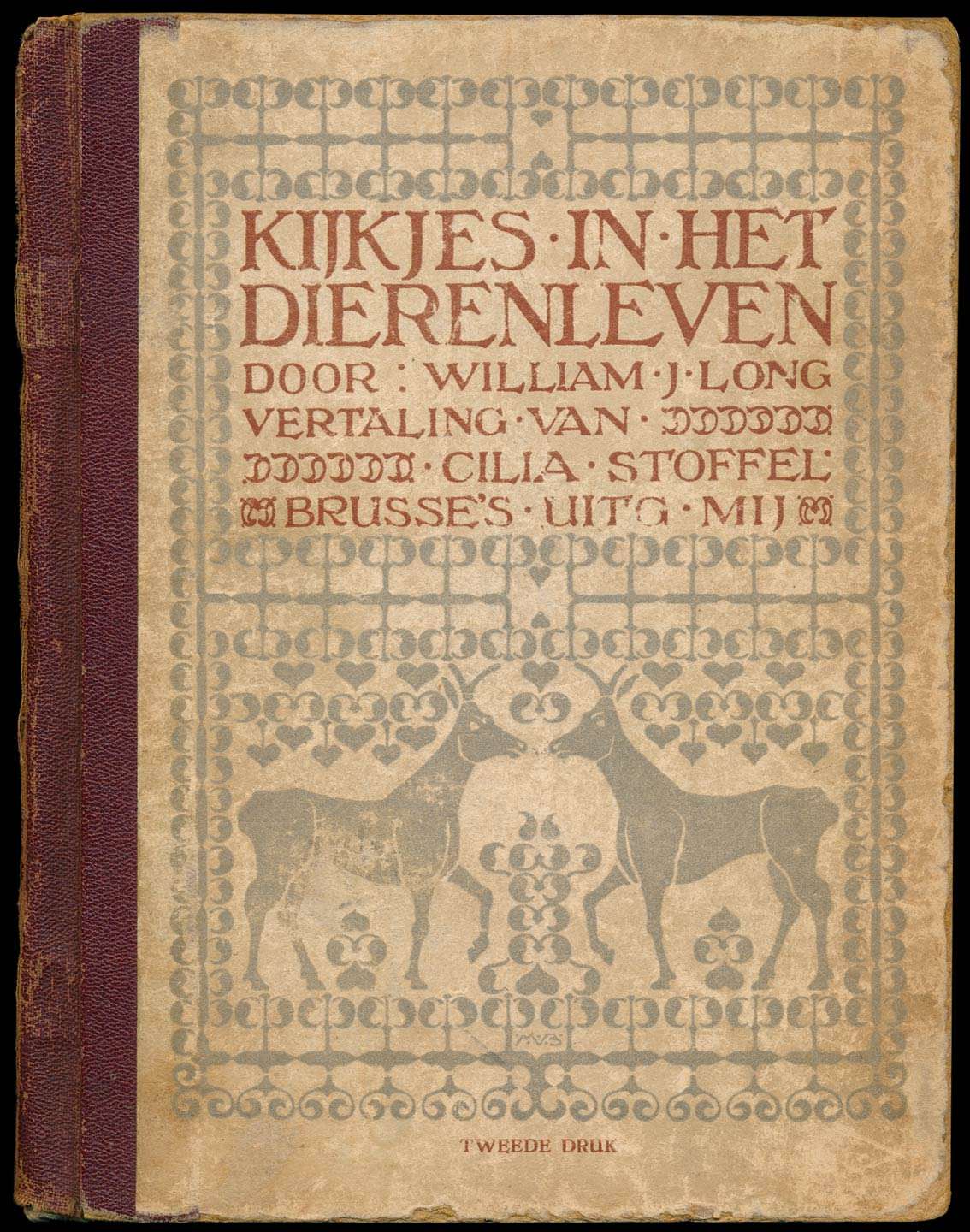 Kijkjes in het dierenleven van William J. Long, boekomslag