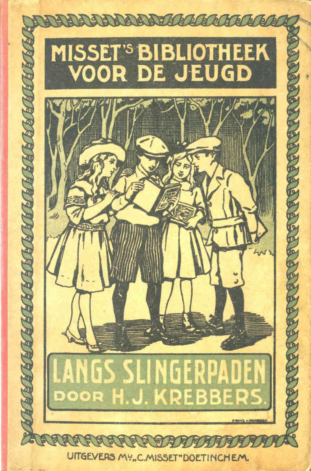 Langs Slingerpaden van H. J. Krebbers, boekomslag