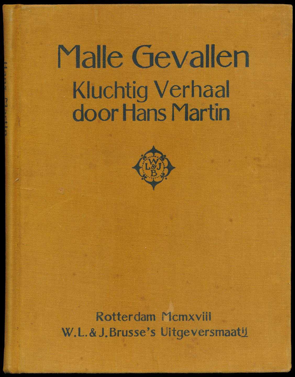 Malle Gevallen van Hans Martin, boekomslag