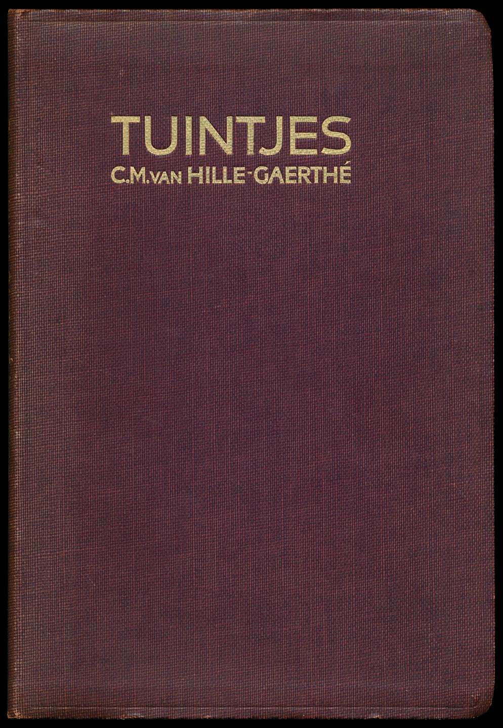 Tuintjes van C. M. van Hille-Gaerthé, boekomslag