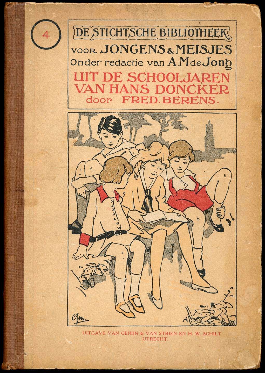 Uit de schooljaren van Hans Doncker van Fred. Berens, boekomslag