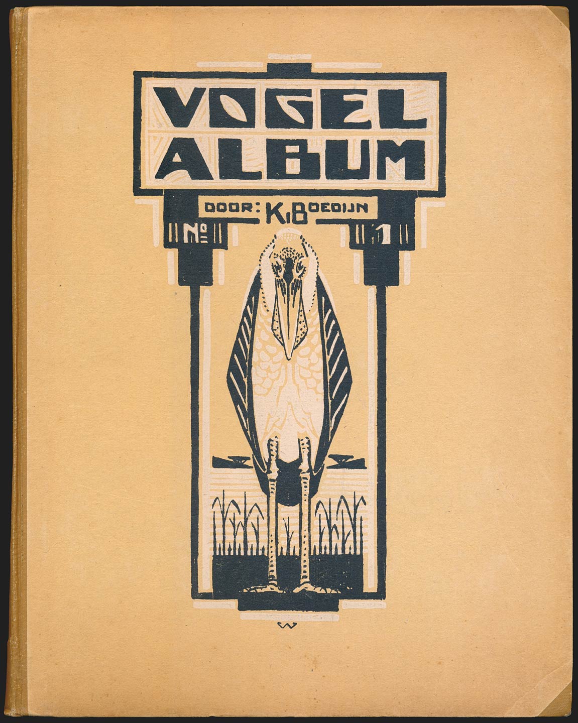 Vogelalbum No. 1 van K. B. Boedijn, boekomslag