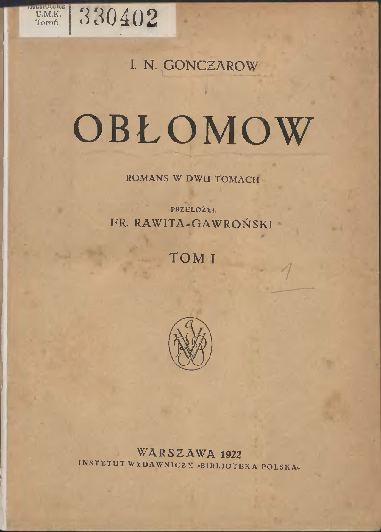 Obłomow - Iwan Gonczarow