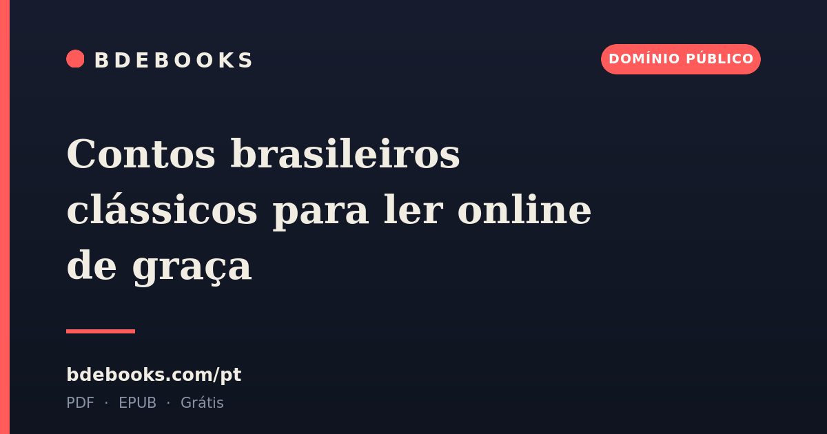 Contos brasileiros clássicos para ler online de graça