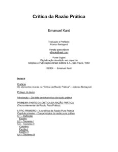 Critica Da Razao Pratica 1571 1