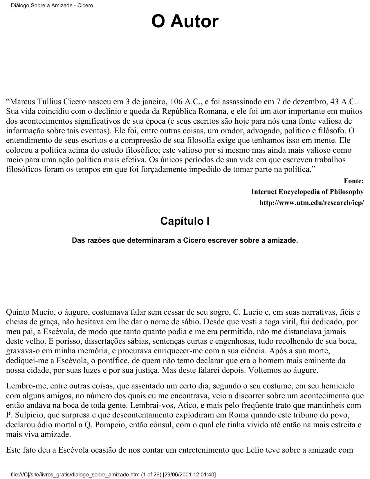 Dialogo Sobre A Amizade 2371