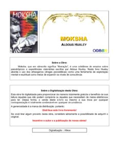 Moksha Textos Sobre Psicodelicos E A Experiencia Visionaria 785 1