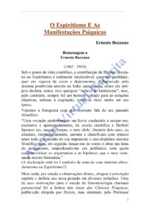 O Espiritismo E As Manifestacoes Psiquicas 2912