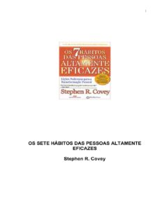 Os 7 Habitos Das Pessoas Altamente Eficazes 2459