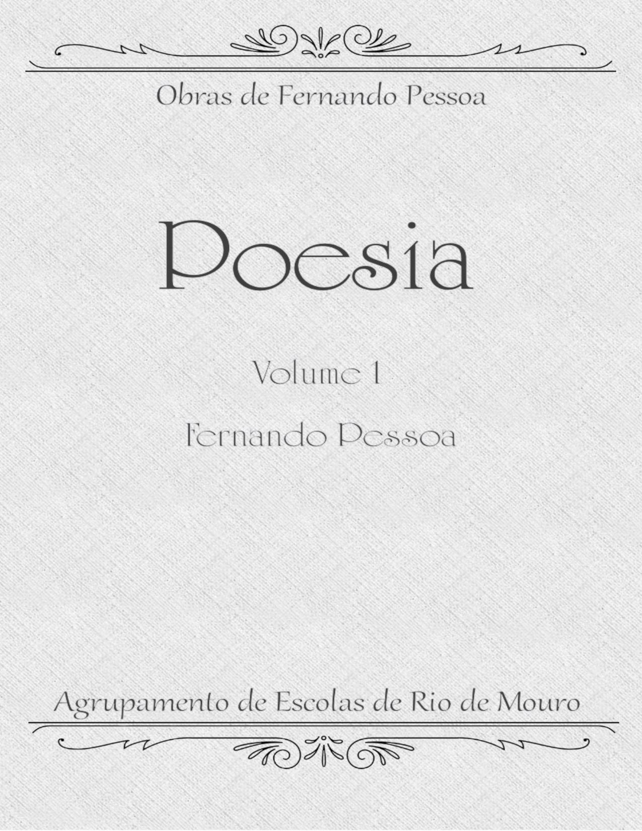 Poesia De Fernando Pessoa Volume 1 2961