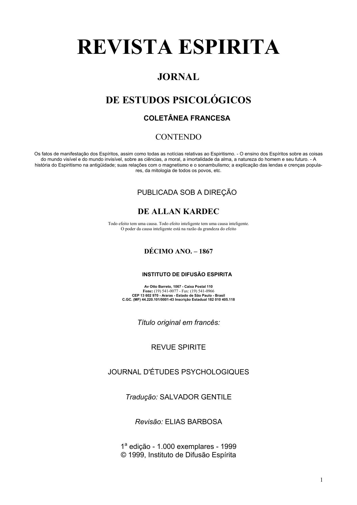 Revista Espirita Decimo Ano 1867 841 1