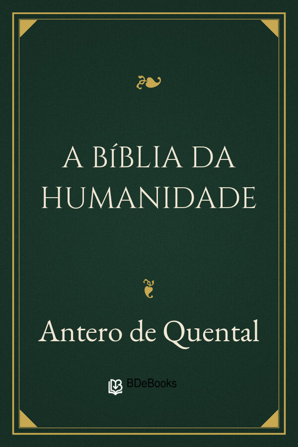 Capa do livro A Bíblia da Humanidade, de Antero de Quental
