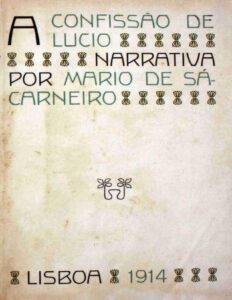 Capa do livro A Confissão de Lúcio, de Mário de Sá-Carneiro
