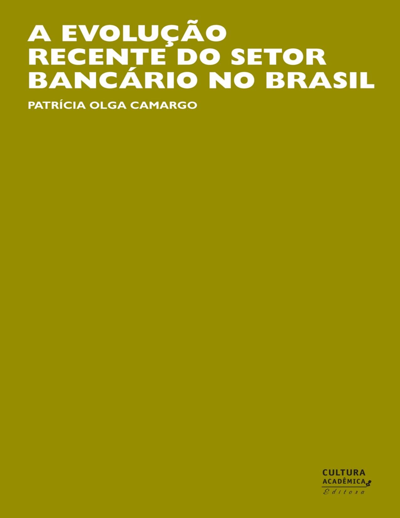 Capa do livro A evolução recente do setor bancário no Brasil, de Patrícia Olga Camargo