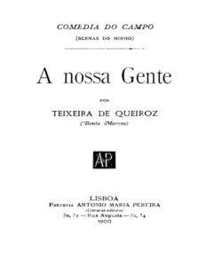 A Nossa Gente by Teixeira de Queiroz, book cover