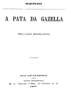 A Pata da Gazela by José de Alencar, book cover