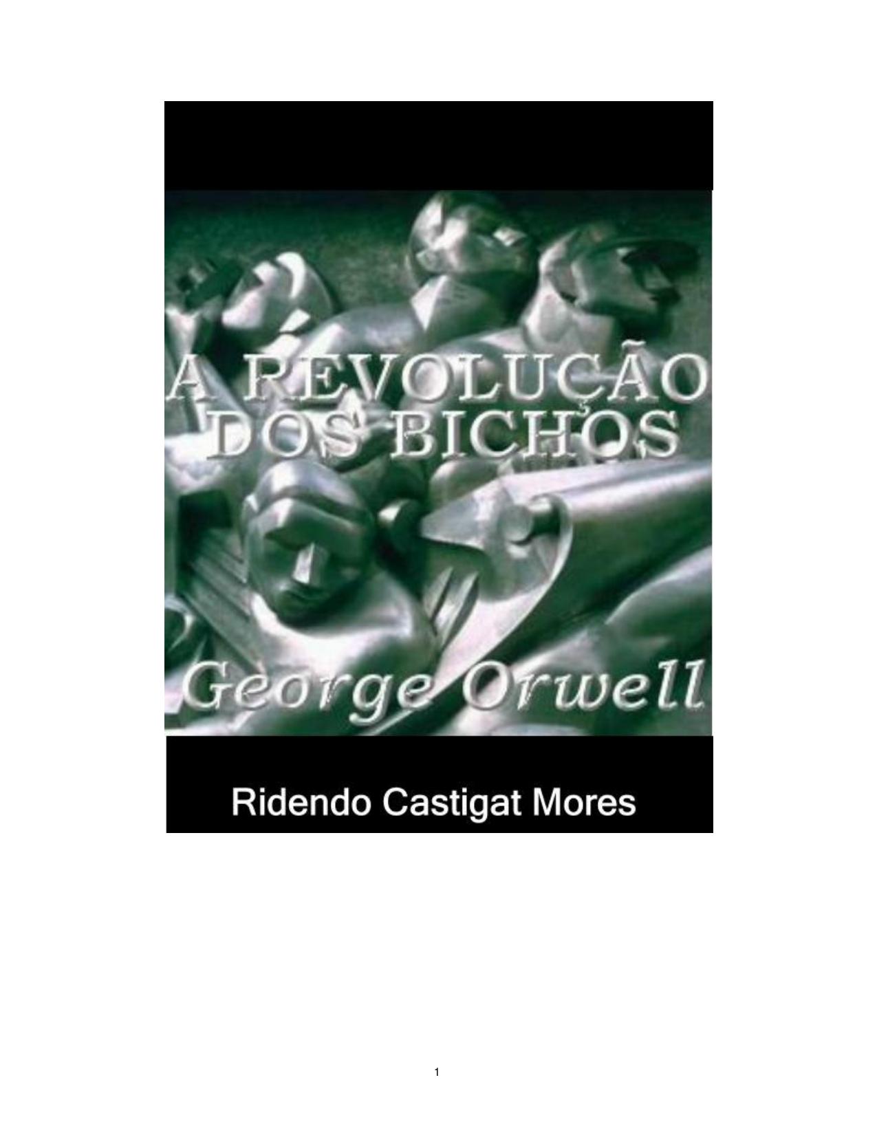 Capa do livro A Revolução dos Bichos, de George Orwell