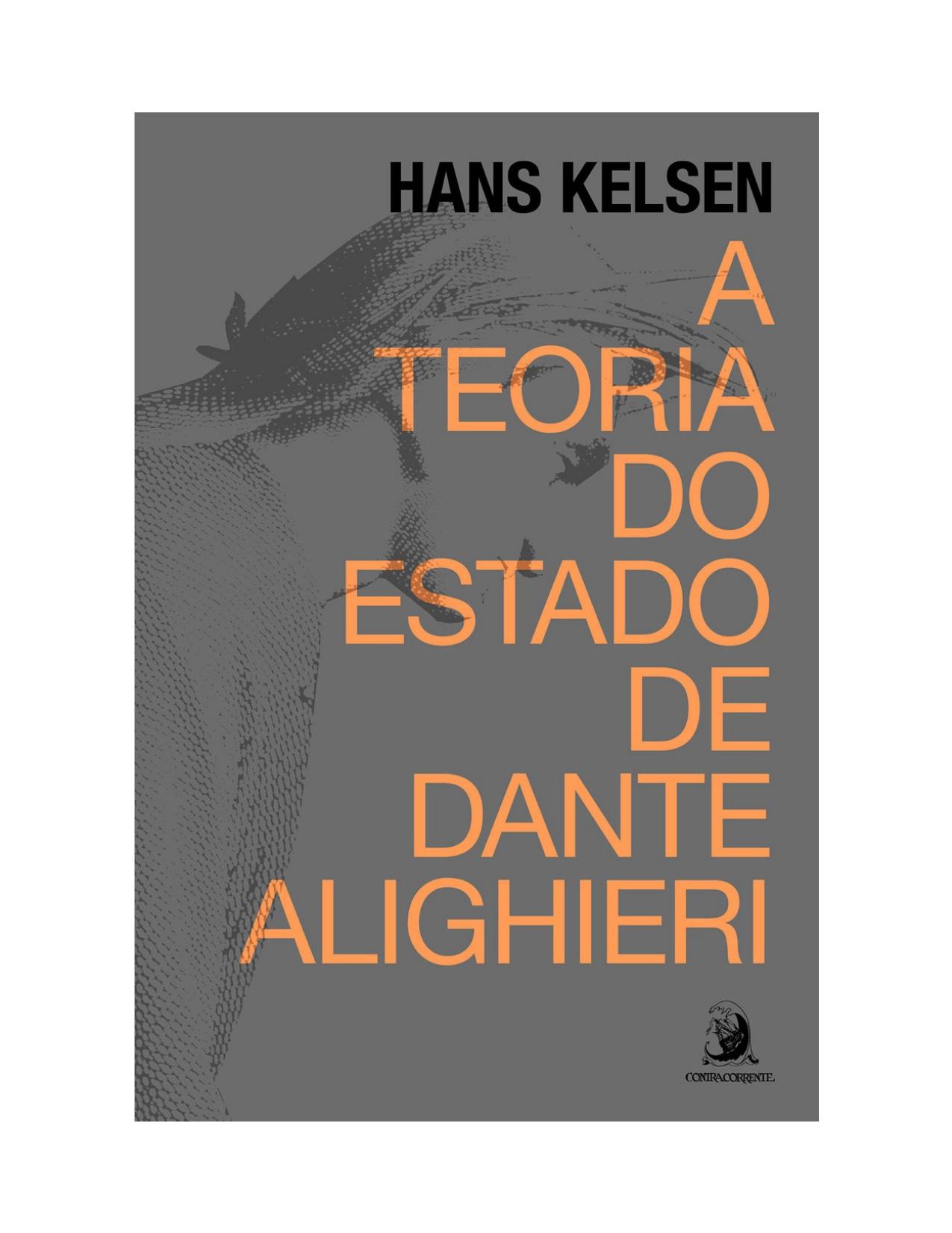Capa do livro A Teoria do Estado de Dante Alighieri, de Hans Kelsen