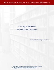 Capa do livro Avança, Brasil: proposta de governo, de Fernando Henrique Cardoso