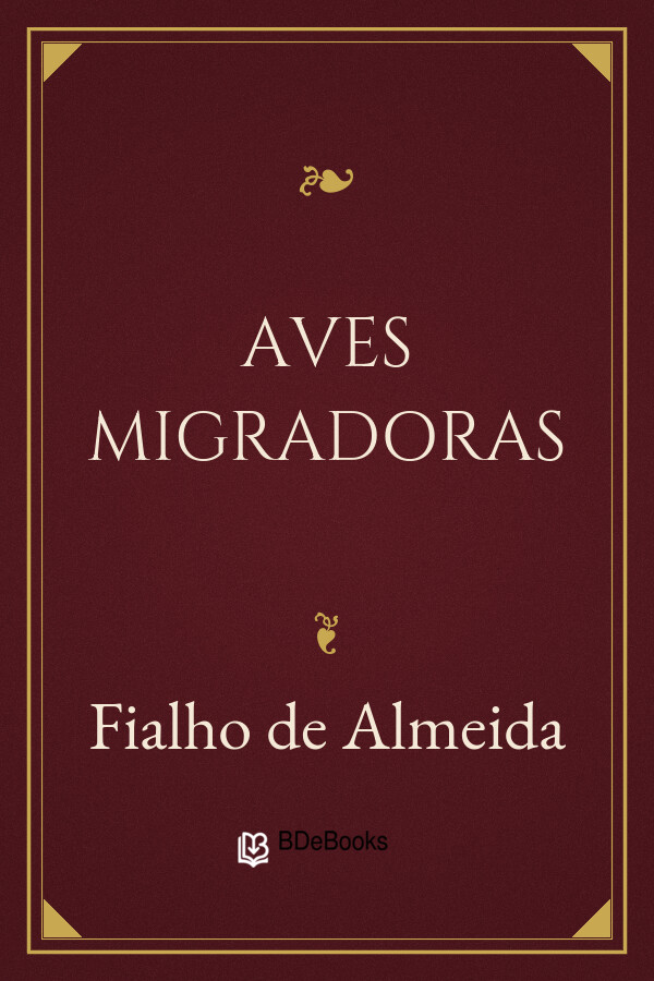 Capa do livro Aves Migradoras, de Fialho de Almeida