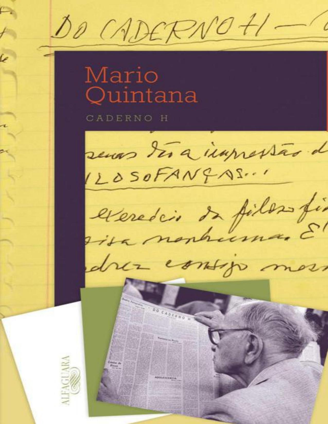 Capa do livro Caderno H, de Mario Quintana