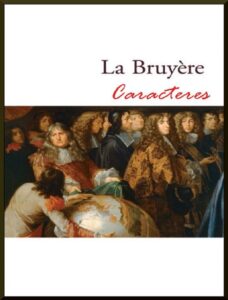 Caracteres by Jean de La Bruyère, book cover