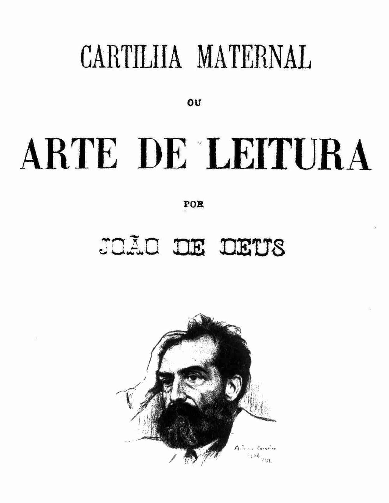 Capa do livro Cartilha Maternal; ou, Arte de Leitura, de João de Deus
