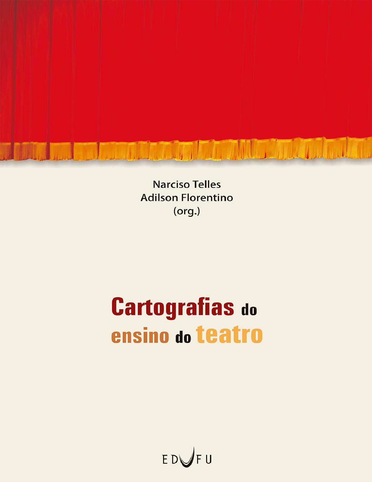 Capa do livro Cartografias do ensino do teatro, de Adilson Florentino