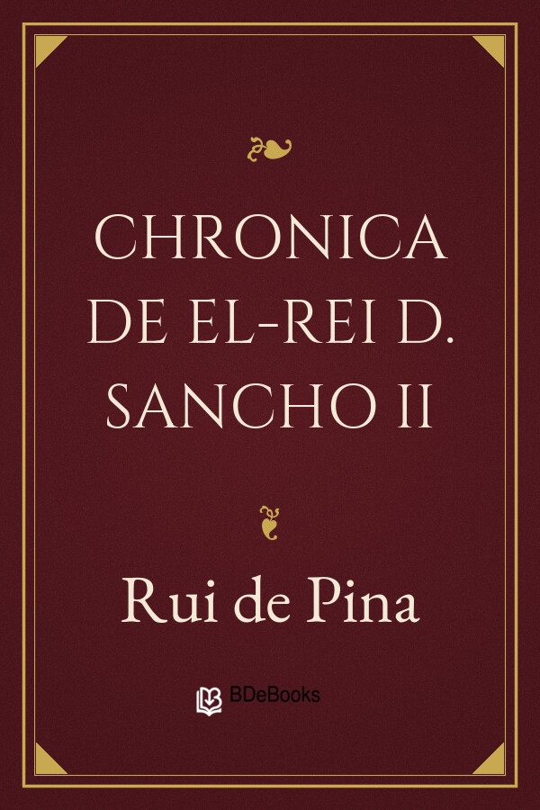 Capa do livro Chronica de El-Rei D. Sancho II, de Rui de Pina