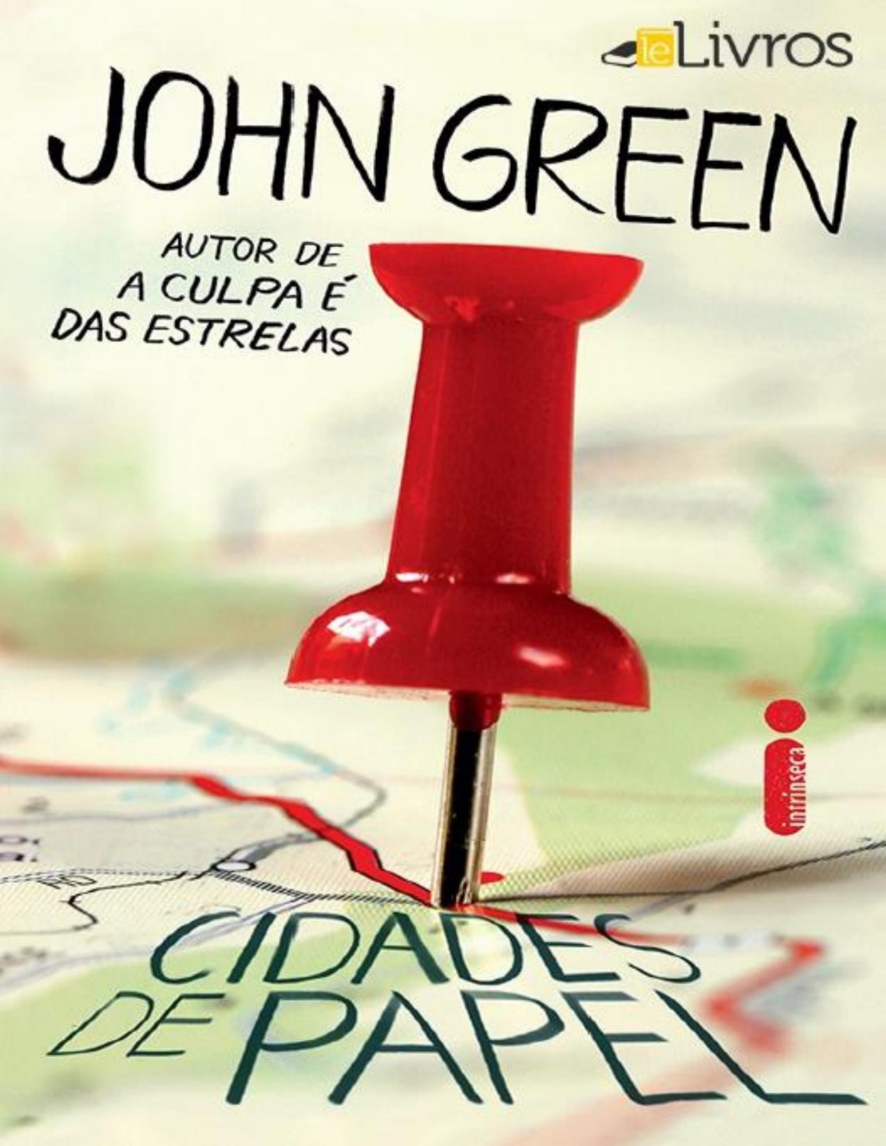 Capa do livro Cidades de papel, de John Green