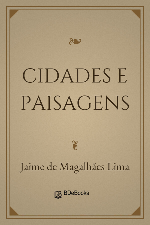 Capa do livro Cidades e Paisagens, de Jaime de Magalhães Lima