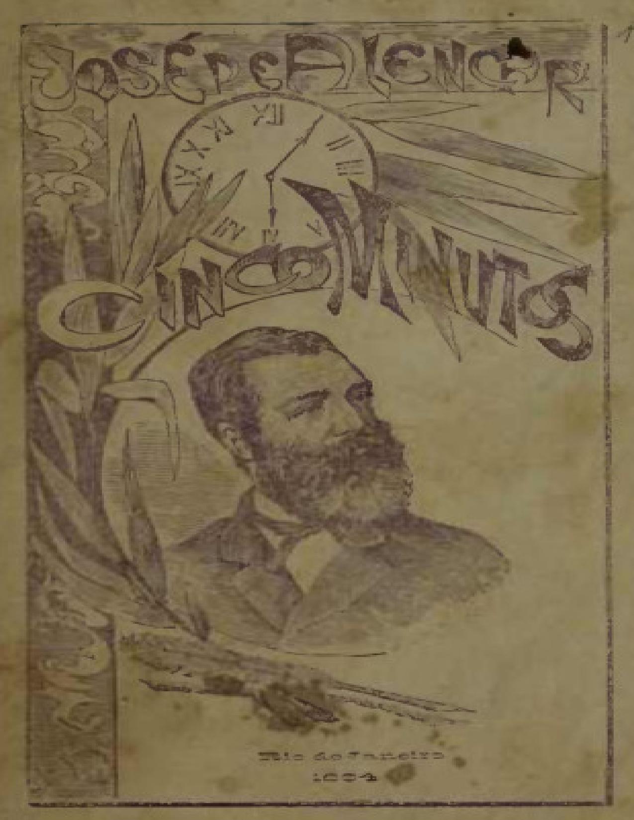 Capa do livro Cinco Minutos, de José de Alencar