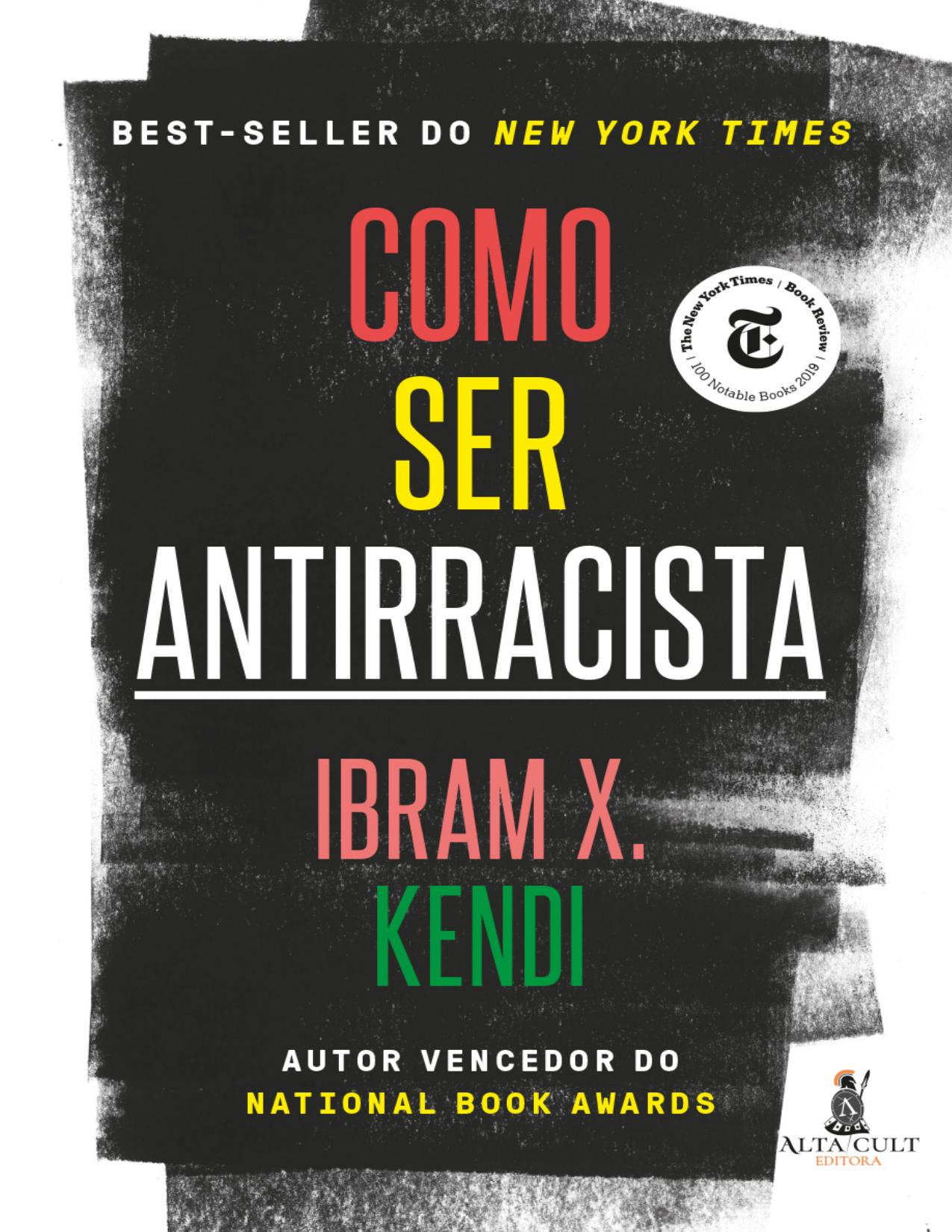 Capa do livro Como Ser Antirracista, de Ibram X. Kendi