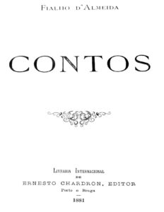 Contos by Fialho de Almeida, book cover