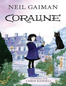 Capa do livro Coraline, de Neil Gaiman