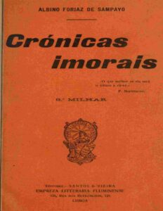 Capa do livro Crónicas imorais, de Albino Forjaz de Sampaio