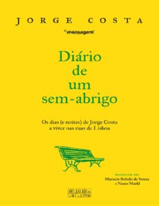 Capa do livro Diário de um sem-abrigo, de Jorge Costa