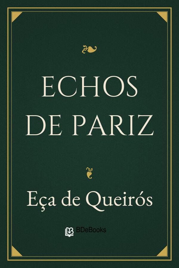 Capa do livro Echos de Pariz, de Eça de Queirós