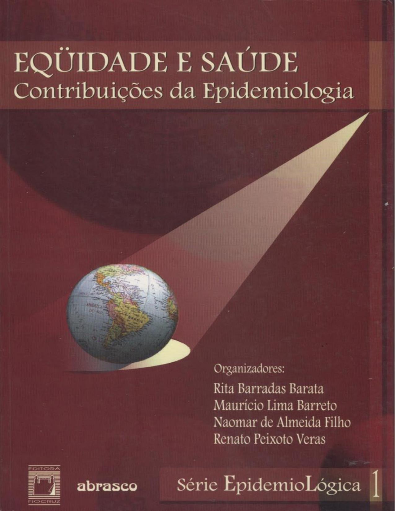 Capa do livro Equidade e saúde: contribuições da epidemiologia, de Rita Barradas Barata