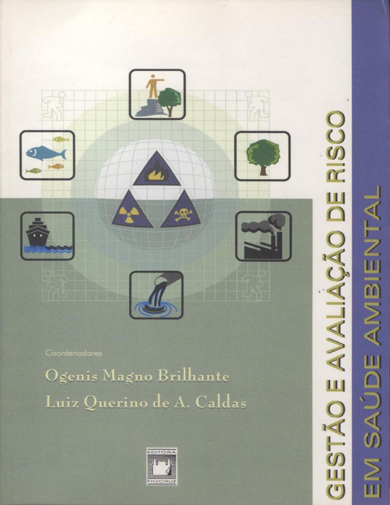 Capa do livro Gestão e avaliação de risco em saúde ambiental, de Ogenis Magno Brilhante