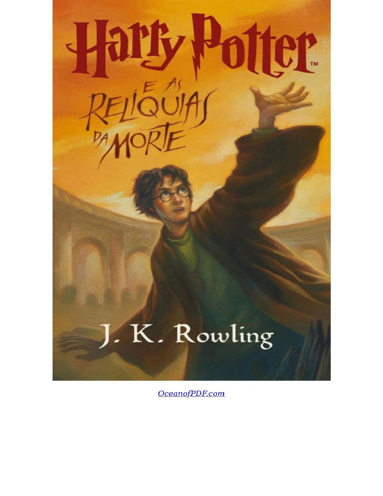 Capa do livro Harry Potter e as Relíquias da Morte, de J. K. Rowling